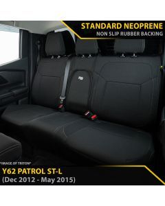 Nissan Patrol Y62 ST-L Neoprene 2nd Row Seat Covers