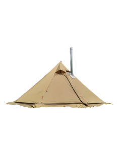 Ultra-Light 3.2m Diameter Four-Season Camping Pyramid Tent with Smoke Window