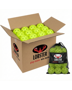 100pcs LOBSTER Pickleball Balls (with Free Bag) - 1 Box (USAPA Approved) - Yellow