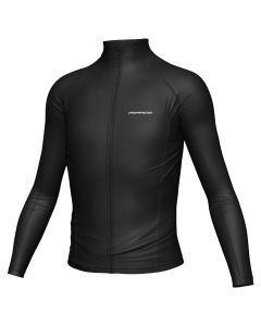 Mirage Unisex Kids/Teens Zip Up Long Sleeve Lycra Rash Shirt Black