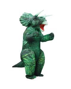 Inflatable Triceratops Dinosaur Costume for Adults