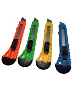 4pcs BOX CUTTER Knife Retractable Blade Utility Razor Durable Opener 10.8mm