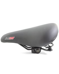 Endzone Black Webspring Bike Seat/Saddle with Gel Top and Comfort Foam