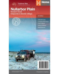 Hema Nullarbor Plain - Western Map - Kalgoorlie to Border Village