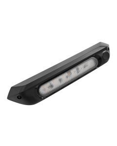 BLACK 287mm 12V LED AWNING LIGHT WITH WHITE LIGHTS IP67