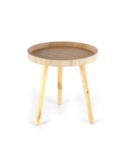 Add a touch of nature to your bedroom with this space-saving rattan nightstand