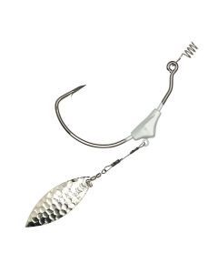 2 Pack of 3.5gm Eagle Claw Trokar TK178 Weighted EWG Swim Blade Hooks
