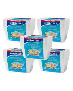 Hercules Takeaway Food Containers 10pk x 1000ml x5