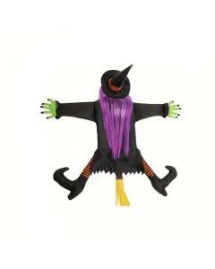 Flying Witch Halloween Decoration Outdoor Yard Hanging