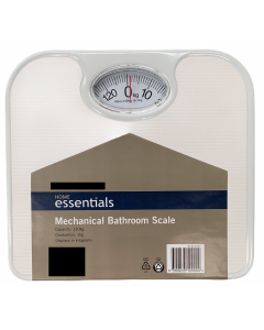 130kg Mechanical Bathroom Scale - White (Body Weight Checker)