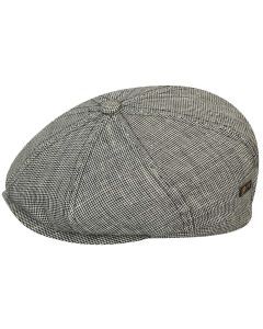 Bailey Rockburn Mens Ivy Newsboy Flat Cap Hat - Grey/Black/Taupe