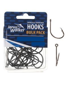 1 Pack of Jarvis Walker Chemically Sharpened Black Circle Fishing Hooks