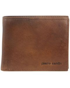 Pierre Cardin Mens RFID Blocking Genuine Italian Leather Wallet - Cognac