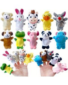 10pcs Mini Animal Finger Puppets Set for Kids
