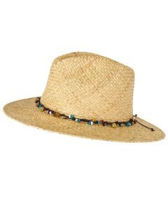 Ocean & Earth Breeze Lightweight Ladies Raffia Cane Wide Brim Hat