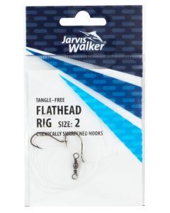Jarvis Walker Size 2 Tangle Free Flathead Rig With Chemically Sharpened Hooks