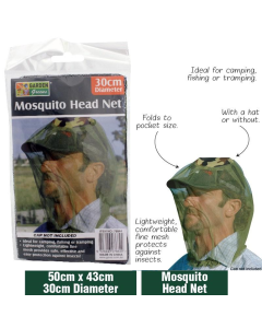 Head Net Mosquito 50cm (L) x 43cm (W) Dia: 30CM