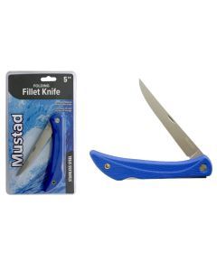 5 Inch Mustad Stainless Steel Folding Fillet Knife - Lock Knife
