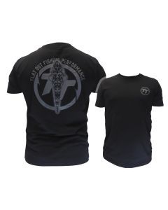 Tackle Tactics Flat Out Fishing Black Premium Tee Shirt