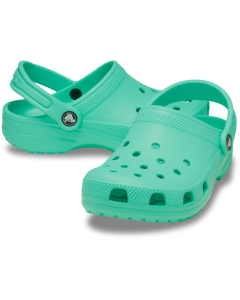 Crocs Kids Classic Clogs - Lagoon Green (Summer Childrens Shoes/Sandals/Slides)