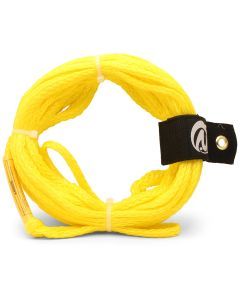 Riders Inc 15m 60-Strand Inflatable Tow Rope for 1 Person Ski Tubes (Yellow)
