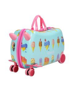 Bopeep Kids Ride On Suitcase Children Travel Luggage Carry Bag Trolley Ice Cream