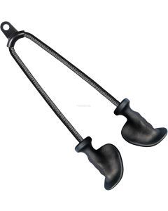 Rope Pulldown Attachment Cable Handle Black