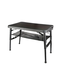 Adjustable Folding Camping Table with Storage Mesh