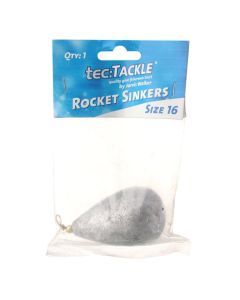 1 Pack of Jarvis Walker Size 16 Rocket Sinkers - 440gm Bomb and Swivel Sinker