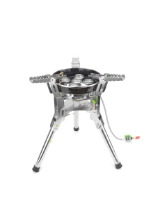 Camping Gas Stove 7400W High-Power Silver