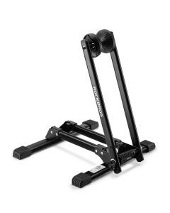 Foldable Indoor Bicycle Parking Rack Carbon Steel Floor Stand Black