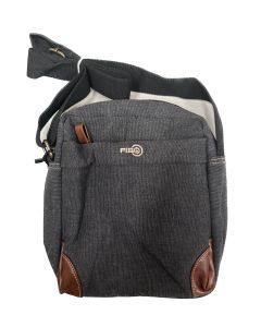 FIB Explorer Canvas Cross Body Travel Bag - Black
