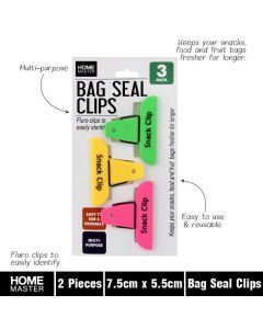 Bag Seal Clips 7.5x5.5cm 3pc