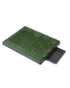 Pawz Indoor Dog Potty Training Tray Pet Grass Toilet Loo 2x Mat Large Portable