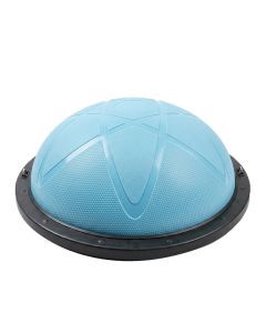 Centra Half Balance Ball Yoga Balance Trainer 2 Resistance Bands Home Gym Blue