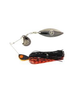 TT Lures 1/4oz Vortex+ Spinnerbait Fishing Lure - ORANGE NIGHTMARE
