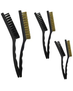 6pcs Large Wire Brush Set - 21cm Steel Cleaning Brushes