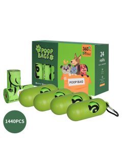 Pawz 100% Compostable Biobased Dog Poop Bag Puppy Holder Dispenser Clean 1440Pcs