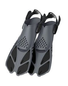 Adjustable Open-Heel Snorkel Fins for Diving and Swimming