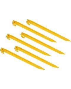 6pcs Coleman 300mm ABS Heavy Duty Tent Pegs
