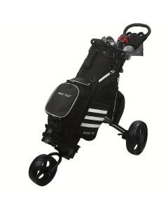 Quick-Fold 3-Wheel Golf Push Cart Black