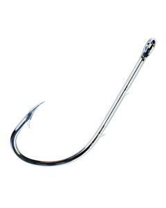 5 Packets of Eagle Claw 189 Nickel Baitholder Fishing Hooks - 50 Hooks in Total