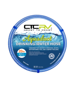 COAST RV Aquaduct 20m Blue Drinking Water Hose - 12mm