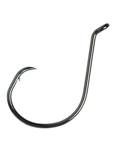 5 Packets of Eagle Claw Lazer Sharp L7228BP Platinum Black Octopus Circle Hooks