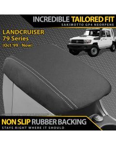 Razorback 4x4 GP4 Standard Neoprene Console Lid Cover suitable for a Toyota Landcruiser 79 Series (In Stock)