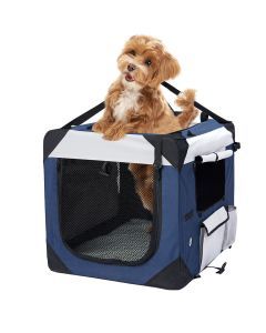 Pet Carrier Bag Dog Puppy Spacious Outdoor Travel Hand Portable Crate M