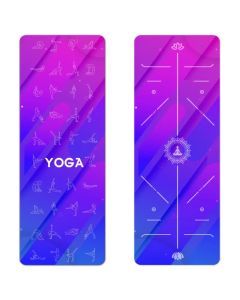 Natural Rubber Yoga Mat with Bag & Straps