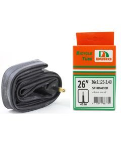 Duro 26" x 2.125 - 2.40 Bicycle Tyre Tube for 26 Inch Bike Tyres Schrader Valve