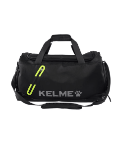 KELME Duffel Gym Football Soccer Duffle Bag - Black/Neon Green
