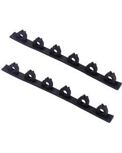 2 Pack Wilson Large Moulded Rubber Rod Racking - Holds Up To 12 Fishing Rods